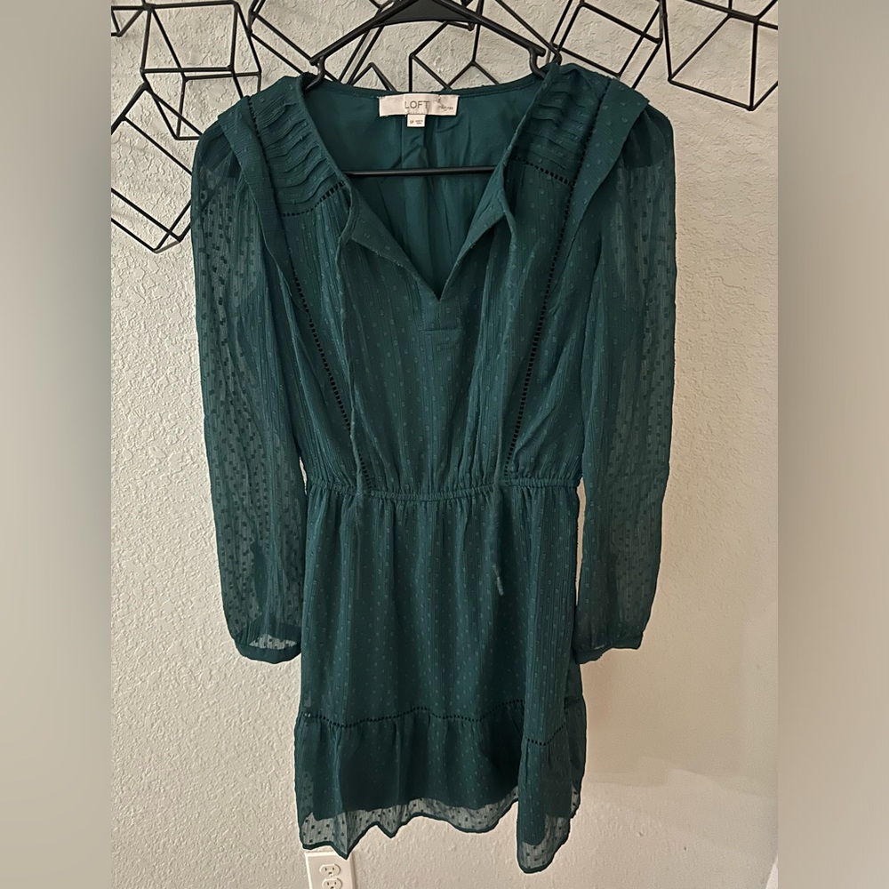 Loft Teal Dress